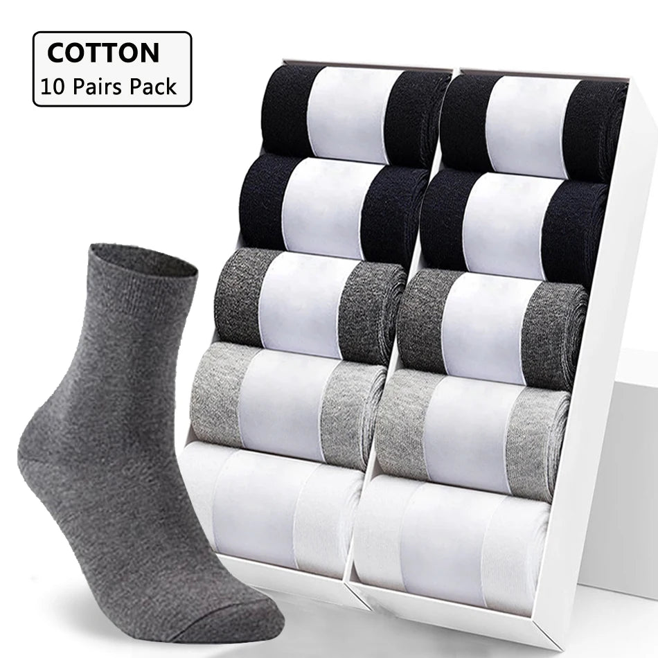 Pack de 10 pares de calcetines de algodón para hombre