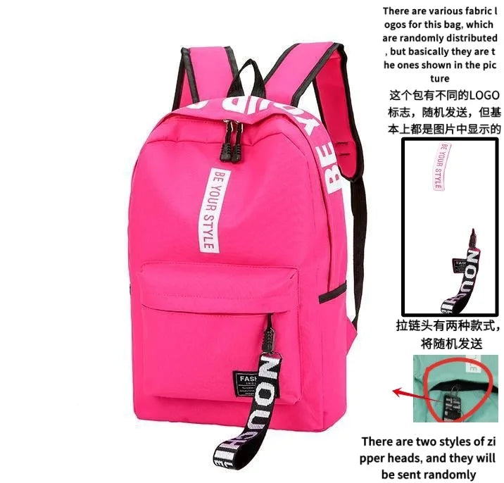 Mochila juvenil de colores para clase y diario