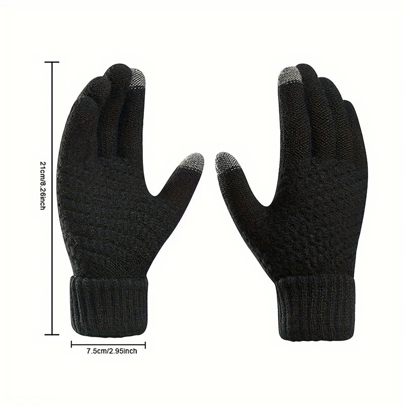 Guantes de punto táctiles unisex