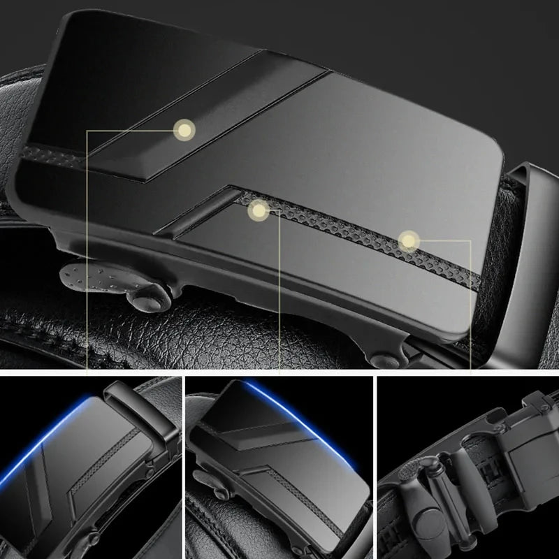 Cinturón de hebilla automática para hombre