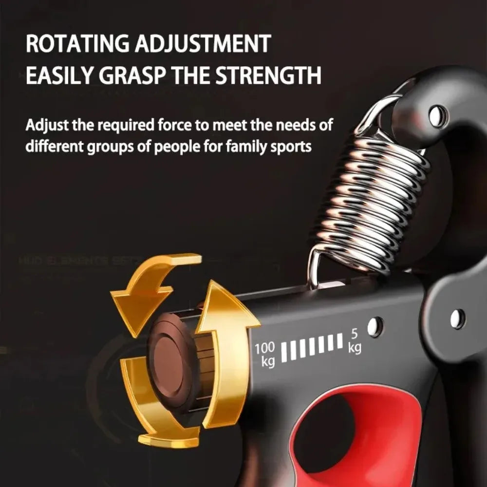 Fortalecedor de mano ajustable (5–100 kg)