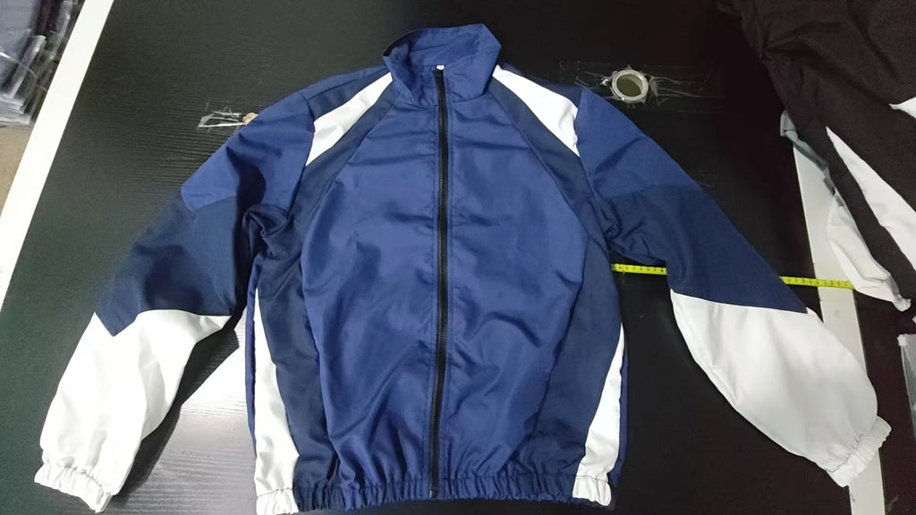 Chaqueta ligera cortavientos bicolor para hombre