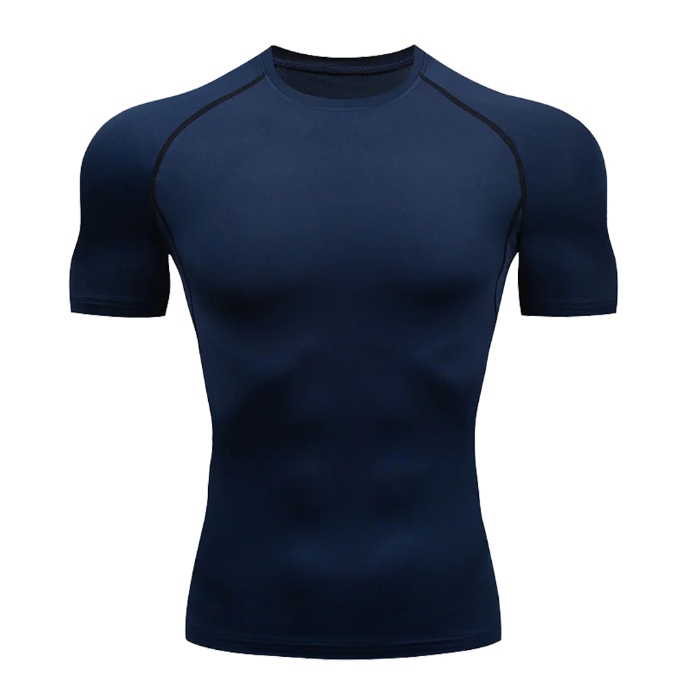 Camiseta de entrenamiento transpirable de manga corta para hombre