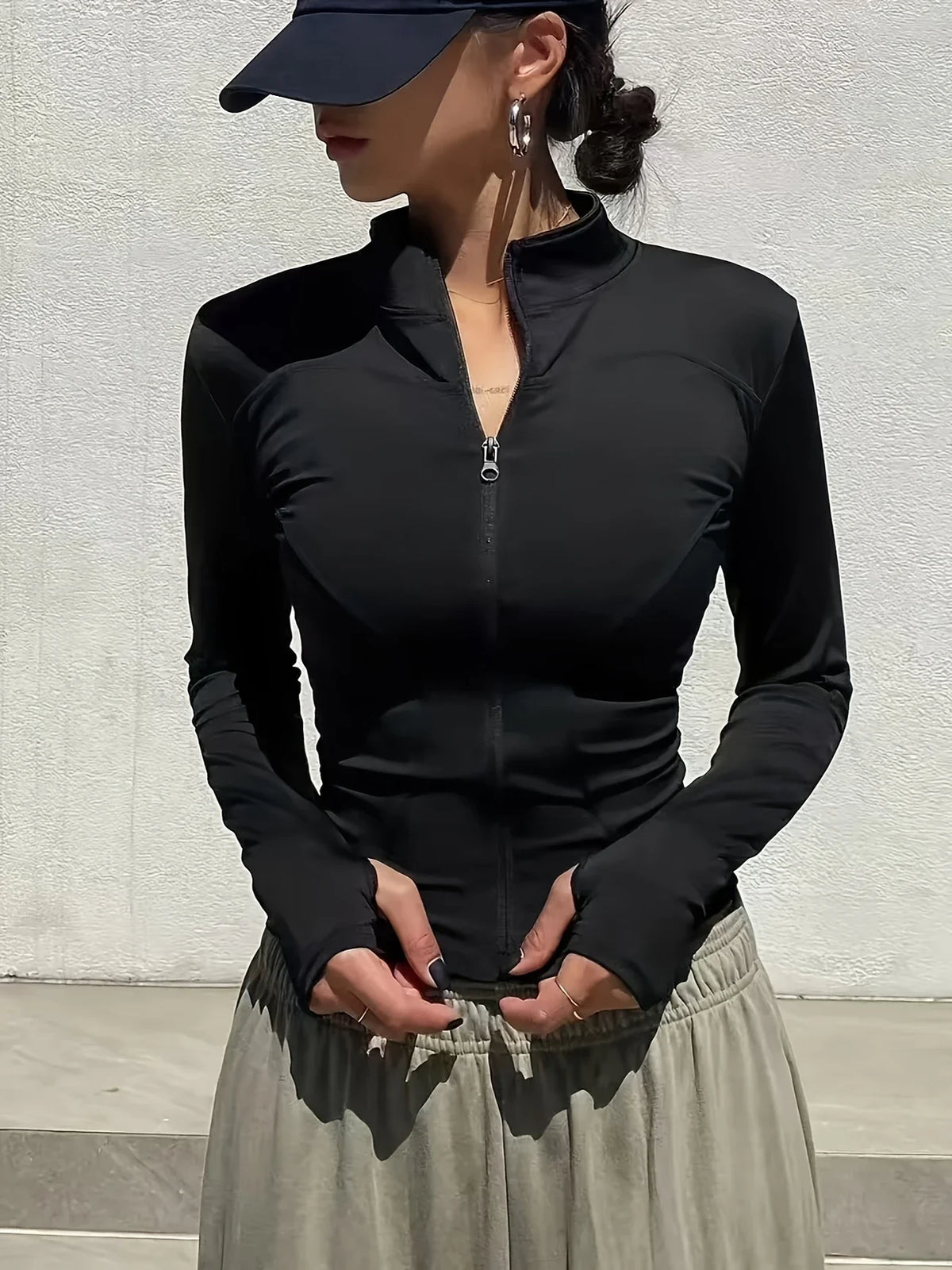 Chaqueta deportiva de secado rápido para pilates