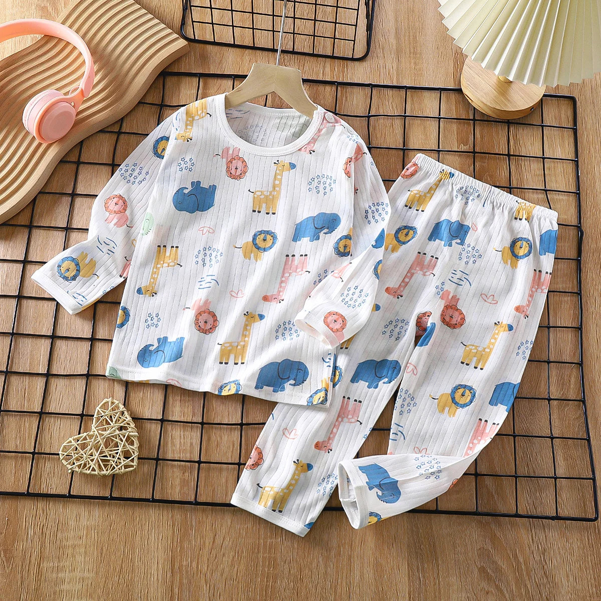 Pijama infantil de algodón con dibujos