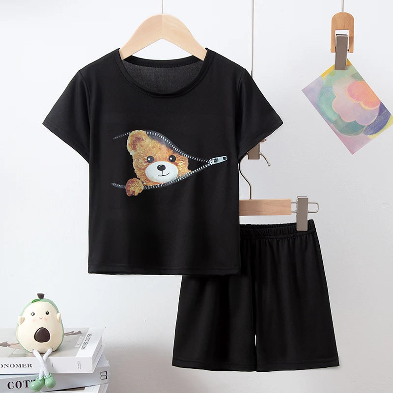 Conjunto infantil de verano camiseta y short (2 piezas)