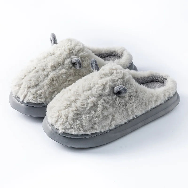 Zapatillas de casa mullidas con forro polar