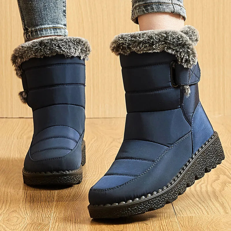 Botines bajos de invierno para mujer