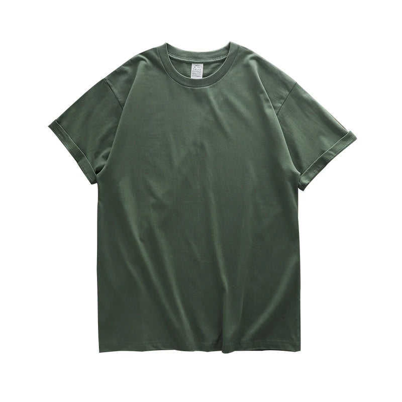 Camiseta oversize de algodón grueso para hombre
