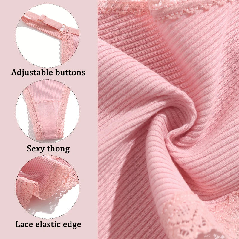 Pack de 5 tangas de algodón para mujer
