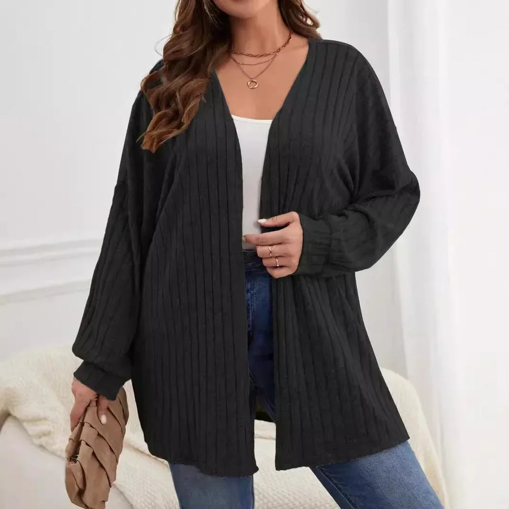 Cárdigan holgado de punto para mujer (1XL a 5XL)