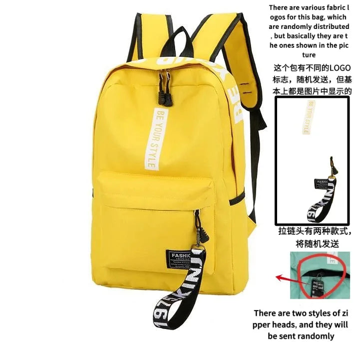 Mochila juvenil de colores para clase y diario