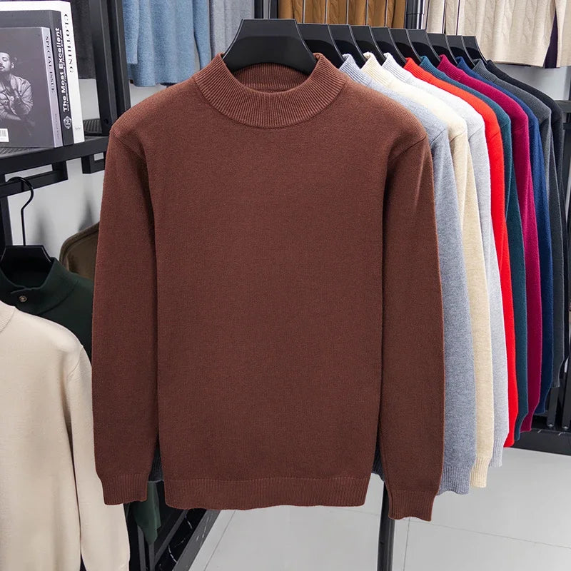 Jersey de medio cuello alto para hombre