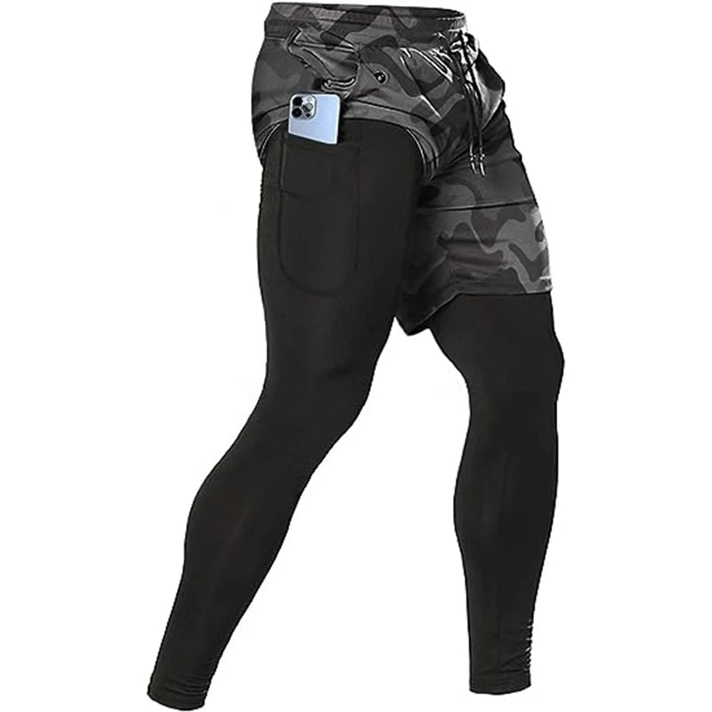 Pantalón de chándal 2 en 1 para hombre