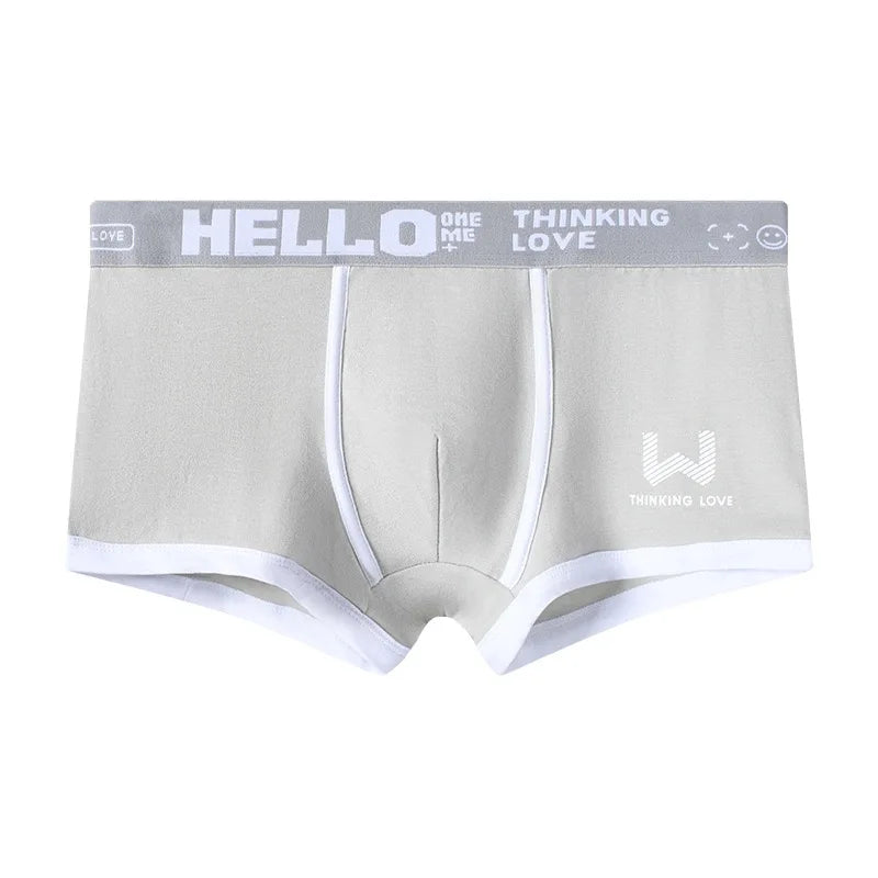 Calzoncillo bóxer de algodón para hombre