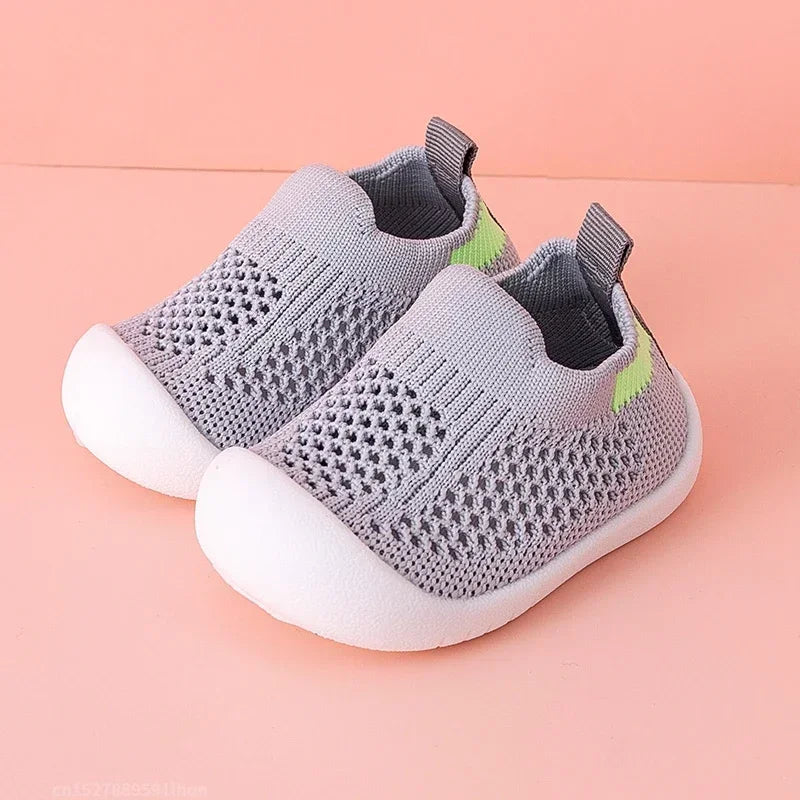 Zapatillas de punto sin cordones para bebé