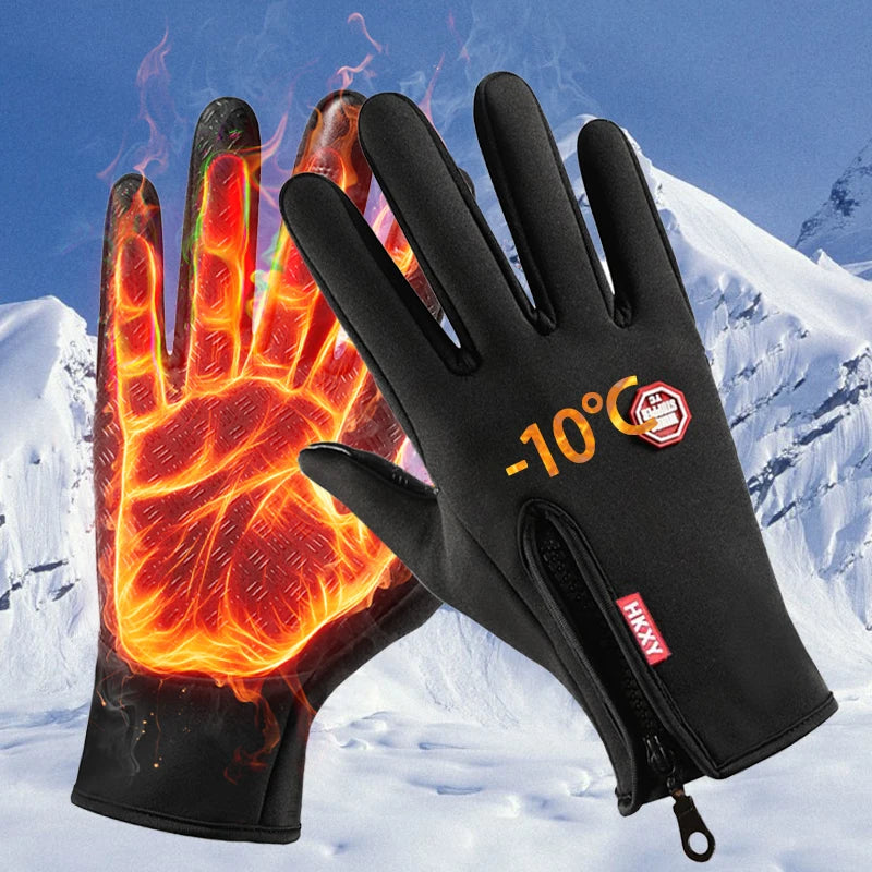 Guantes de invierno táctiles con forro térmico