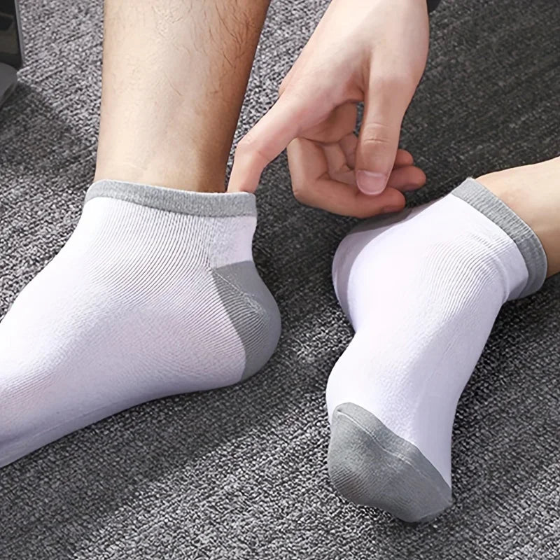 Pack de calcetines tobilleros bicolor para hombre (10, 20 o 30 pares)
