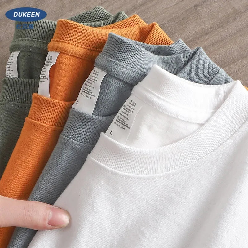 Camiseta oversize de algodón grueso para hombre