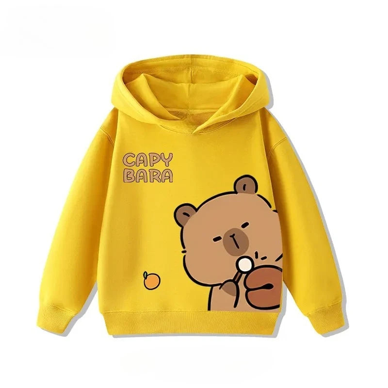 Sudadera infantil con capucha de capibara