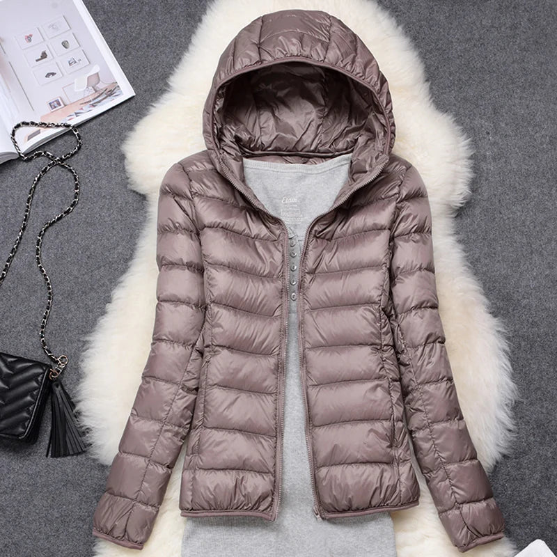 Chaqueta acolchada ultraligera para mujer (tallas grandes)