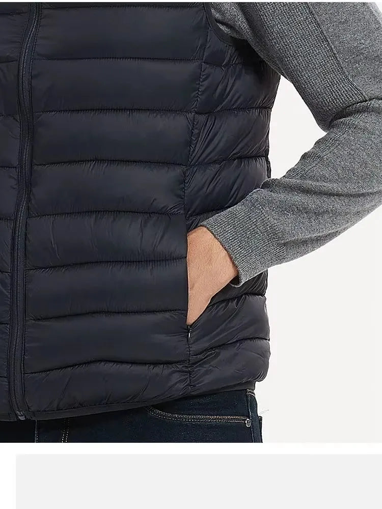 Chaleco acolchado con cuello alto para hombre