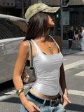 Camiseta de tirantes con cuello cuadrado