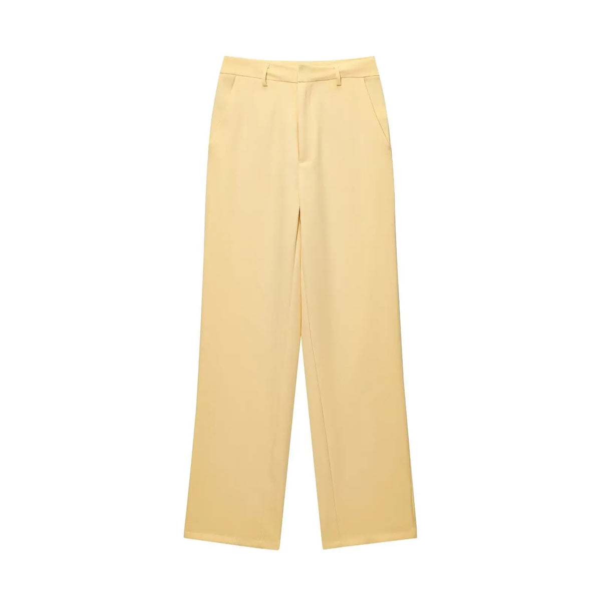 Conjunto de chaqueta corta con cremallera y pantalón
