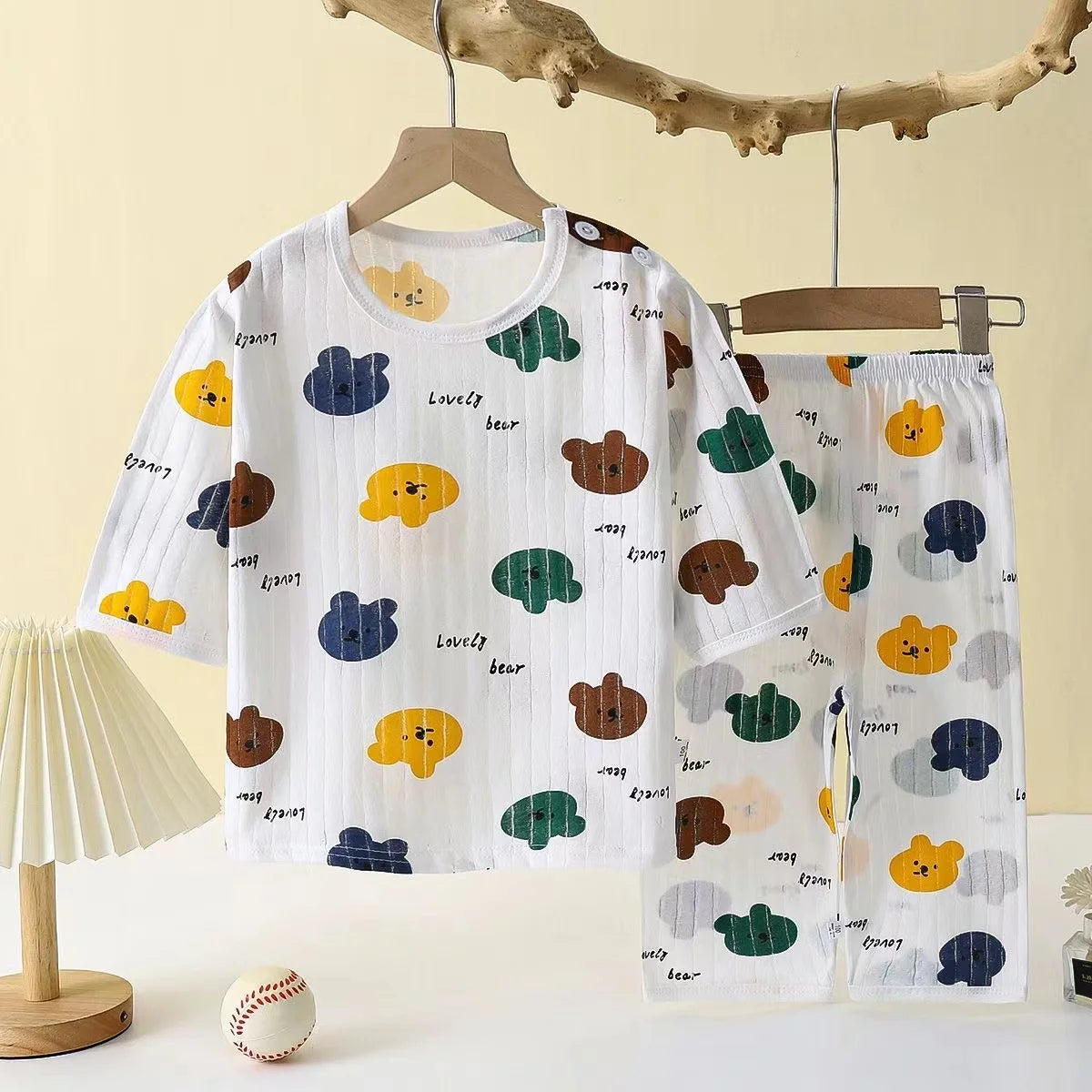Pijama infantil de algodón con dibujos