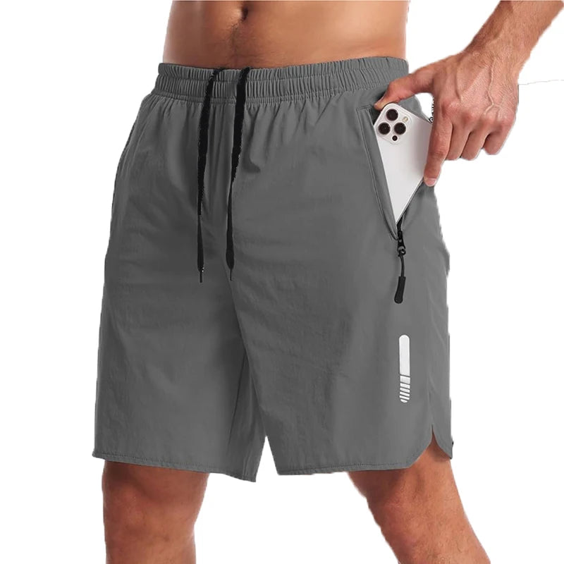 Pantalón corto deportivo elástico para hombre