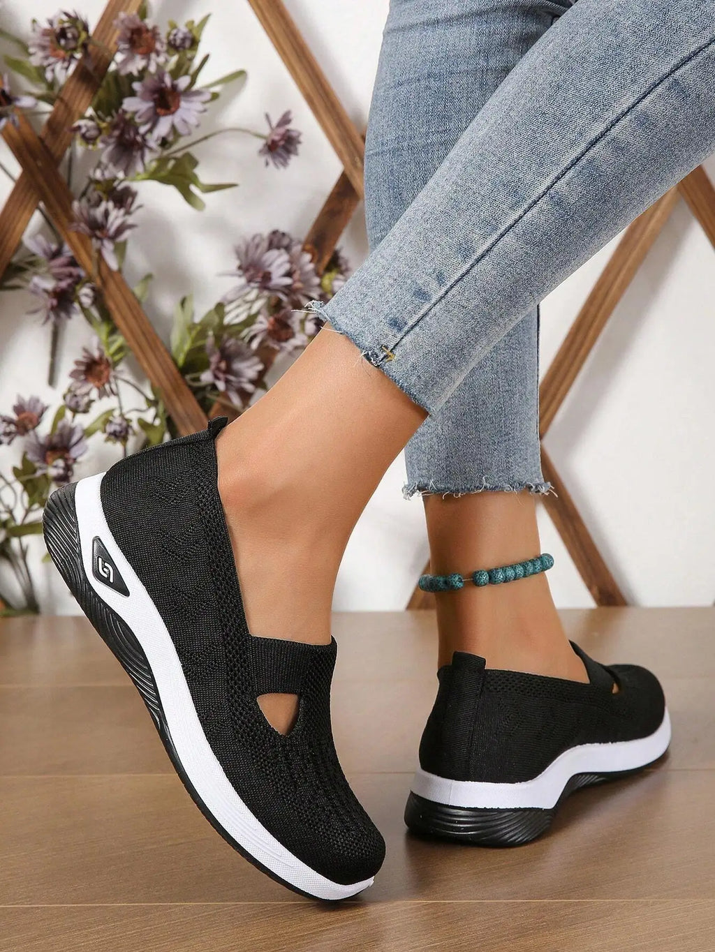 Zapatillas de lona transpirables para mujer