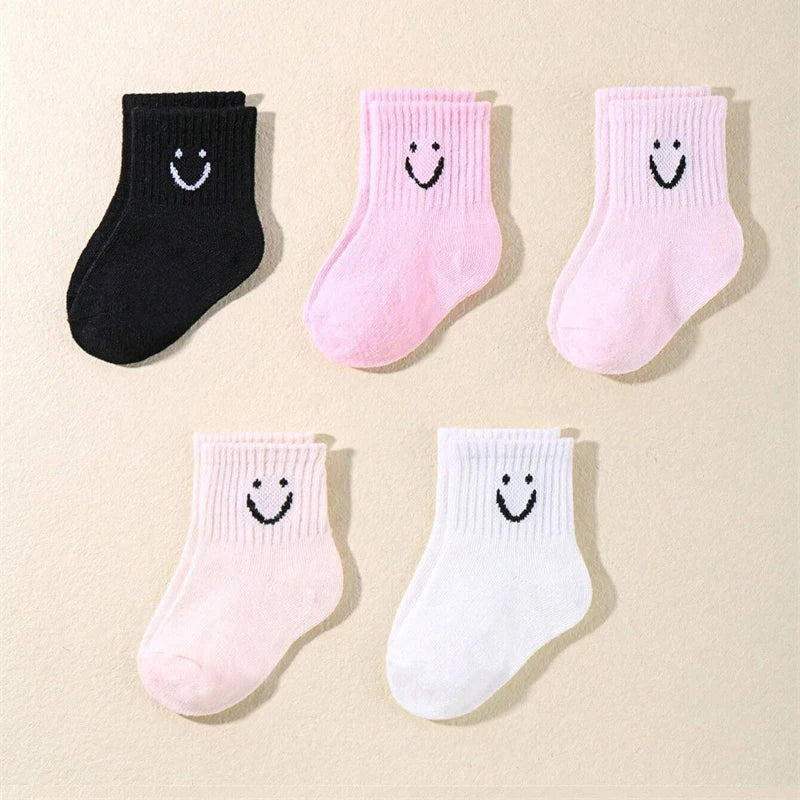 Pack de 10 pares de calcetines infantiles con caritas
