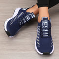 Zapatillas deportivas de malla con suela blanda para mujer