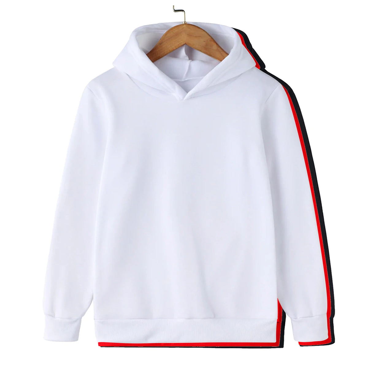 Sudadera infantil con capucha lisa