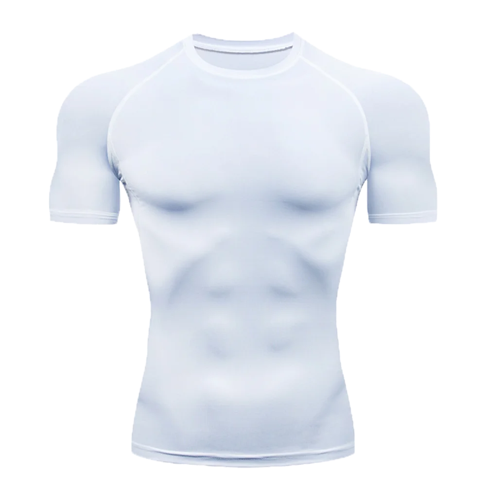 Camiseta de entrenamiento transpirable de manga corta para hombre