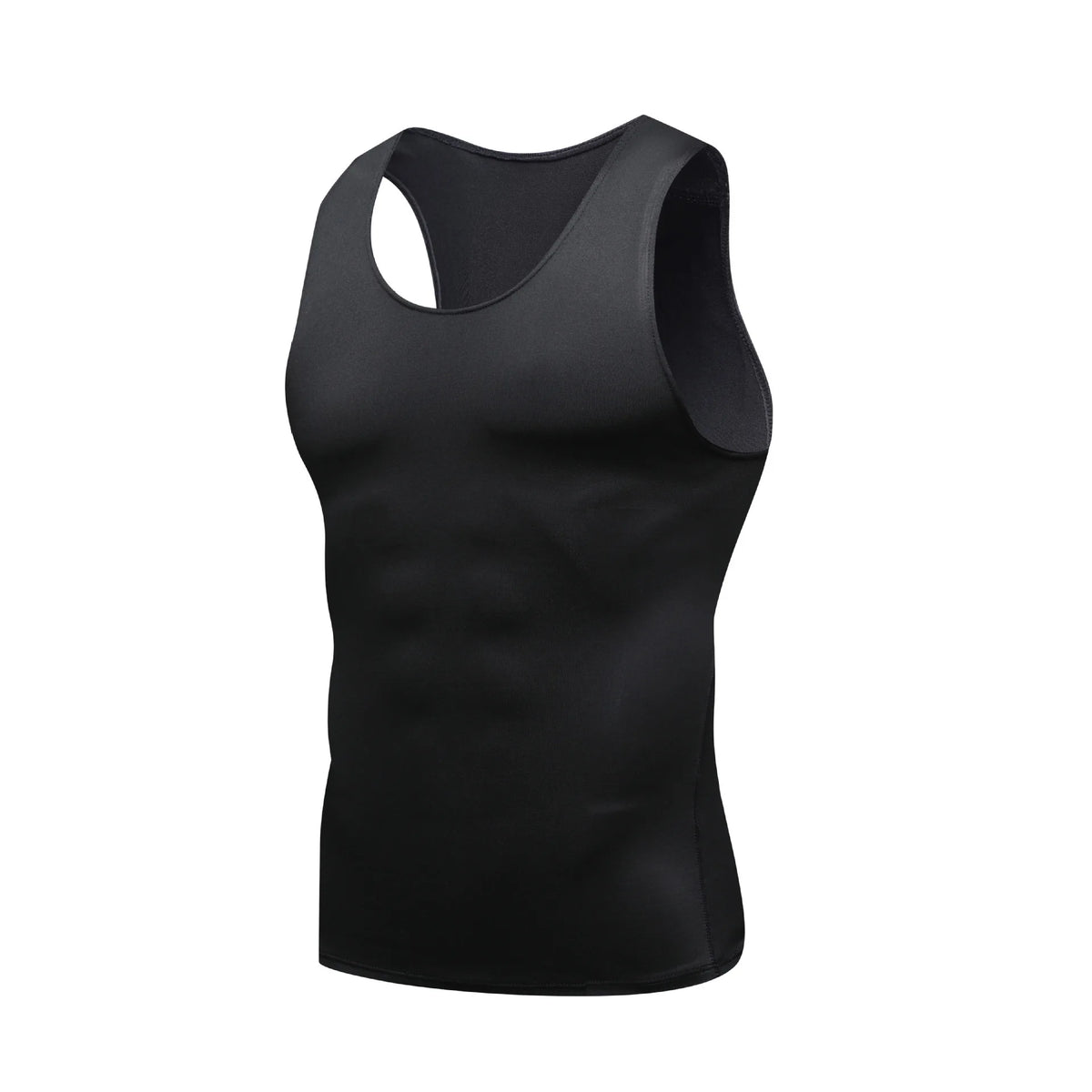 Camiseta de compresión sin mangas para hombre