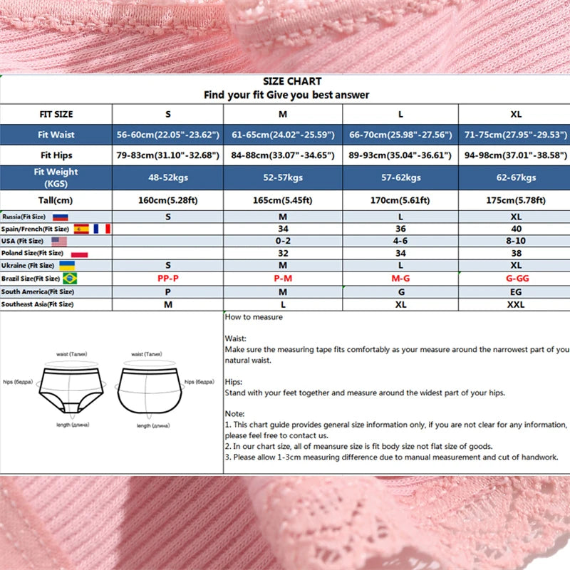 Pack de 5 tangas de algodón para mujer