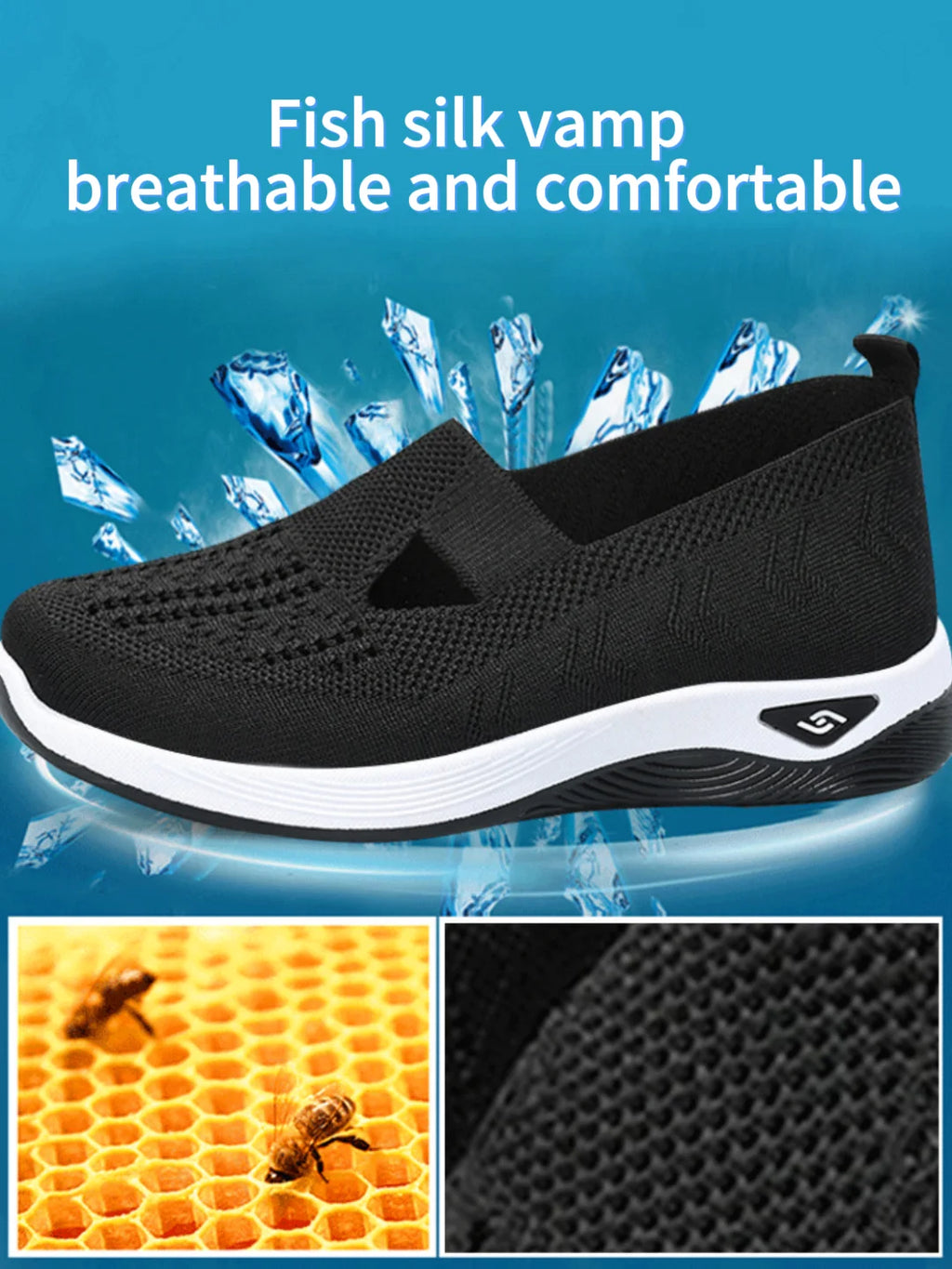 Zapatillas de lona transpirables para mujer