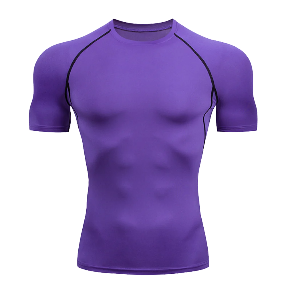 Camiseta de entrenamiento transpirable de manga corta para hombre