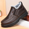 Botas de piel impermeables con forro para hombre
