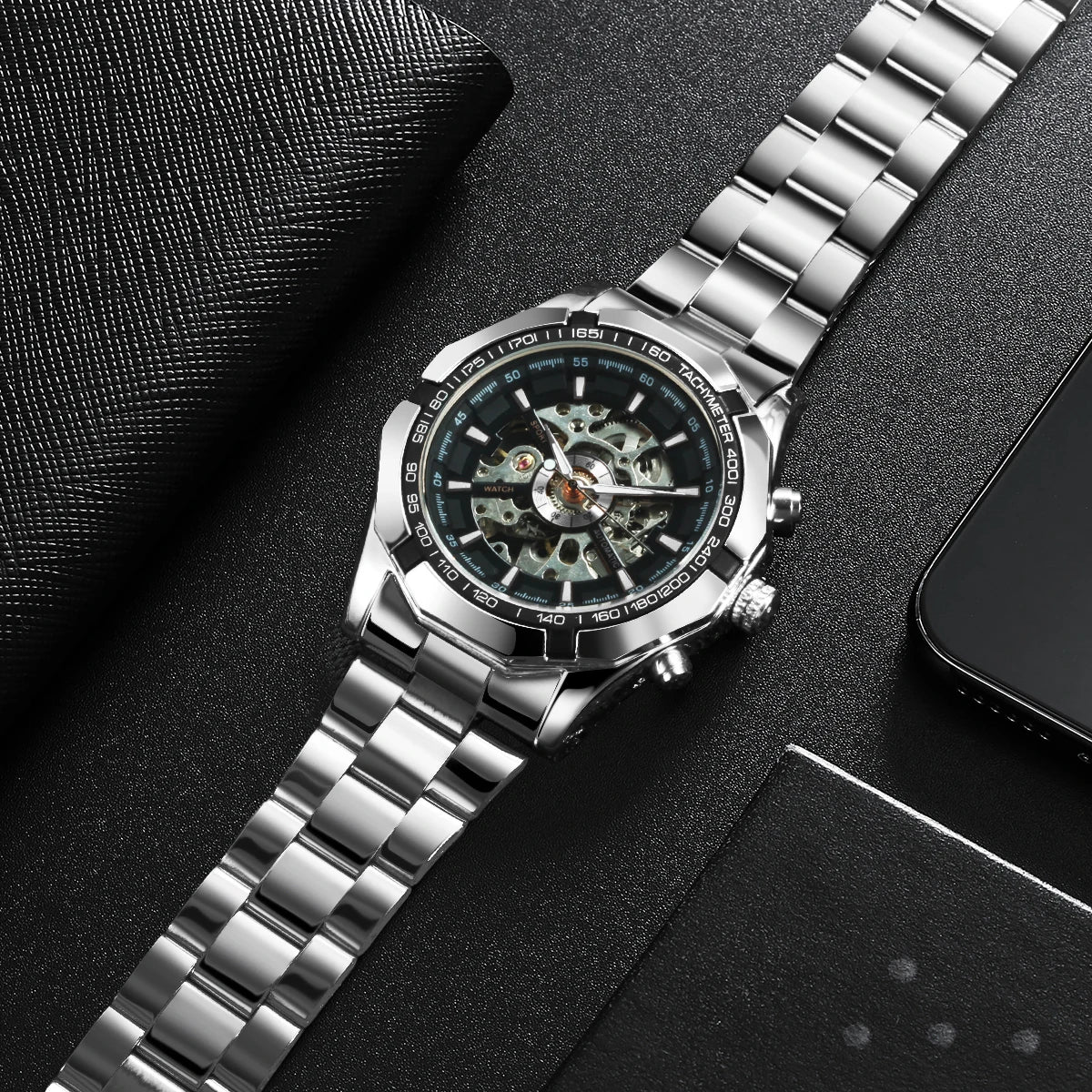 Reloj mecánico WINNER esqueleto clásico