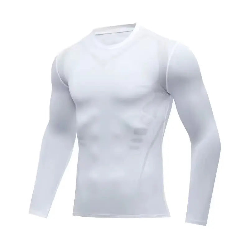 Camiseta de compresión deportiva para hombre