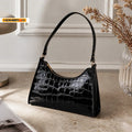 Bolso de hombro efecto cocodrilo