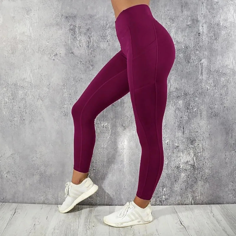 Leggings deportivos de cintura alta con bolsillos
