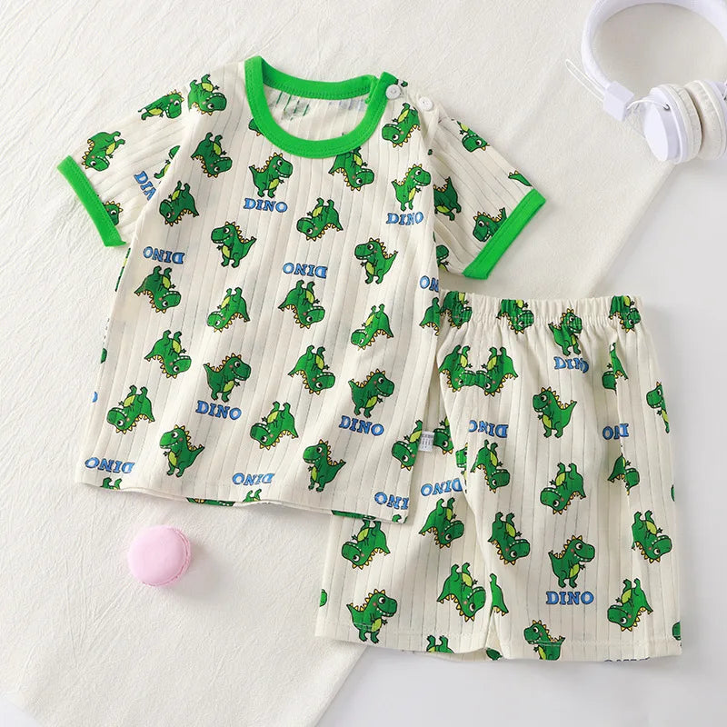 Conjunto bebé camiseta y short de algodón (2 piezas)