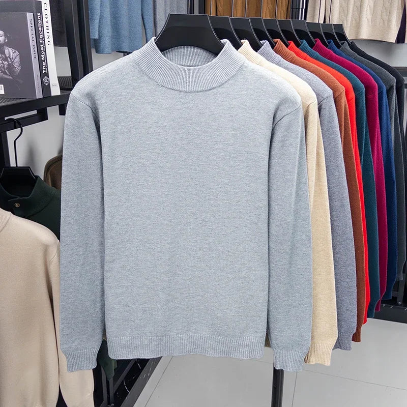 Jersey de medio cuello alto para hombre