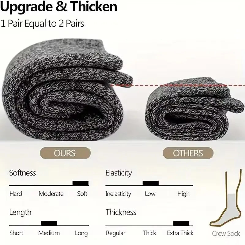 Pack de calcetines gruesos de invierno para hombre (3 o 5 pares)