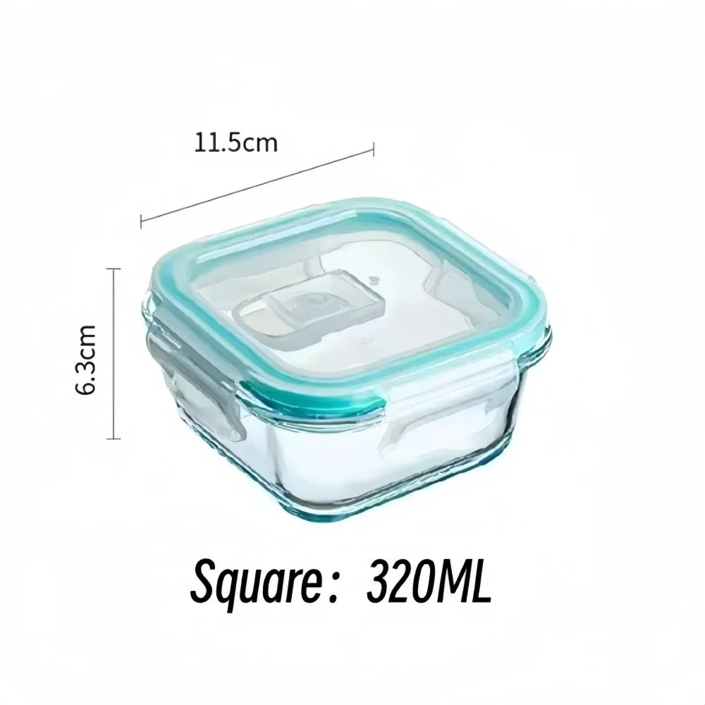 Táper de vidrio para meal prep (sin BPA)