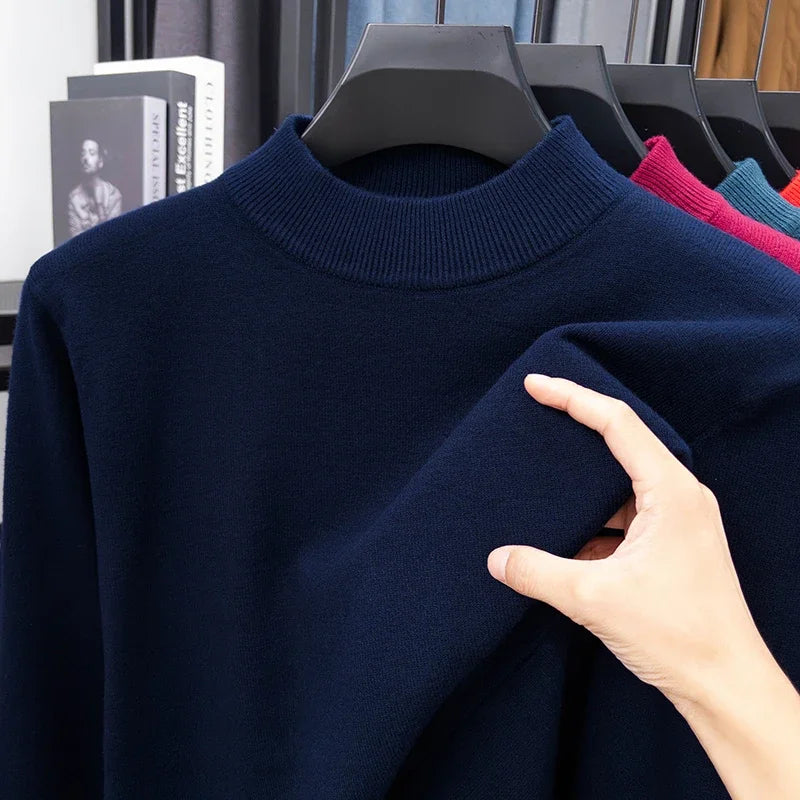 Jersey de medio cuello alto para hombre