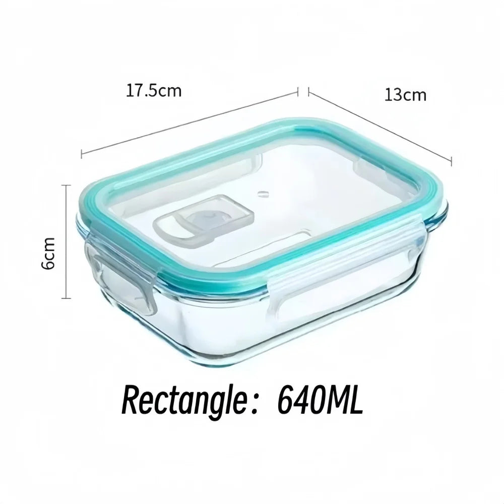 Táper de vidrio para meal prep (sin BPA)